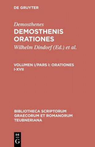 Könyv Orationes I-XVII Demosthenes