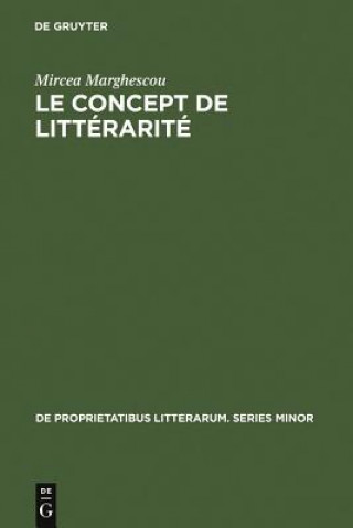 Könyv concept de litterarite Mircea Marghescou