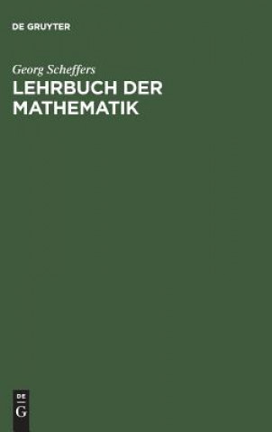 Carte Lehrbuch der Mathematik Georg Scheffers