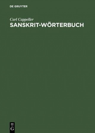 Kniha Sanskrit-Woerterbuch Carl Cappeller