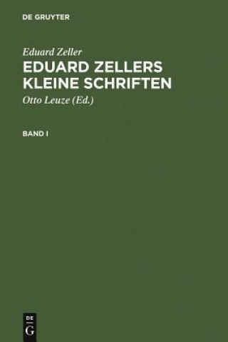 Książka Eduard Zellers Kleine Schriften Eduard Zeller