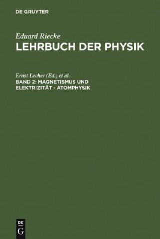 Libro Magnetismus Und Elektrizitat - Atomphysik Ernst Lecher