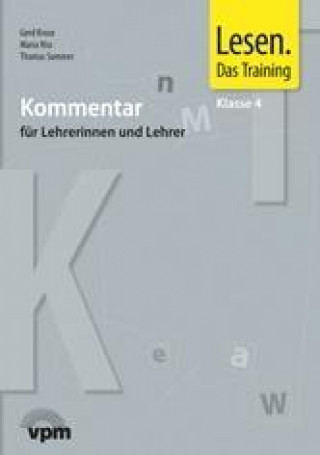 Książka Lesen. Das Training. Fertigkeiten, Geläufigkeit, Strategien. Klasse 4.  Lehrerband 