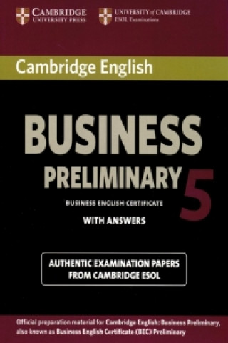 Kniha Cambridge BEC Preliminary 5. Student's Book with answers 