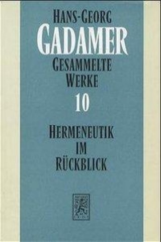 Kniha Gesammelte Werke Hans-Georg Gadamer