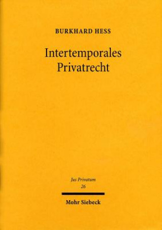 Boek Intertemporales Privatrecht Burkhard Hess