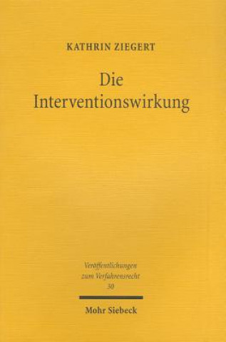 Knjiga Die Interventionswirkung Kathrin Ziegert