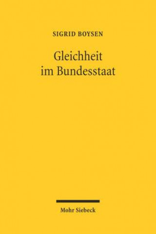 Kniha Gleichheit im Bundesstaat Sigrid Boysen