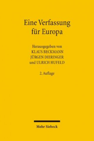 Könyv Eine Verfassung fur Europa Klaus Beckmann