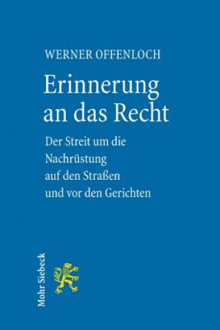 Kniha Erinnerung an das Recht Werner Offenloch
