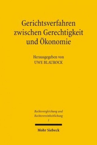 Książka Gerichtsverfahren zwischen Gerechtigkeit und OEkonomie Uwe Blaurock