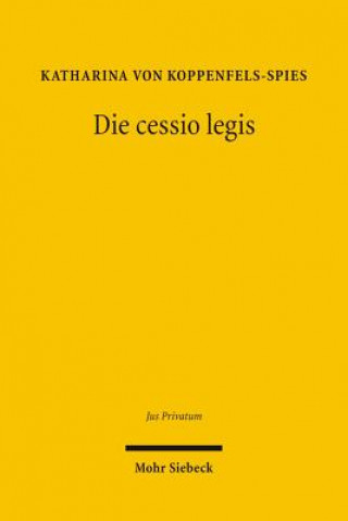 Book Die cessio legis Katharina von Koppenfels