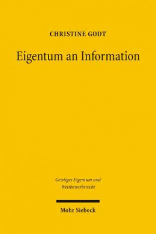 Kniha Eigentum an Information Christine Godt