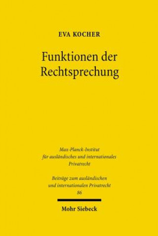 Könyv Funktionen der Rechtsprechung Eva Kocher