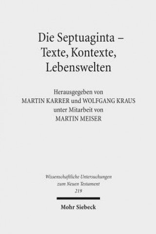 Buch Die Septuaginta - Texte, Kontexte, Lebenswelten Martin Karrer