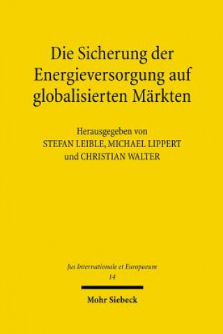 Kniha Die Sicherung der Energieversorgung auf globalisierten Markten Christian Walter