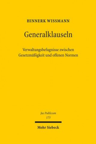 Kniha Generalklauseln Hinnerk Wißmann