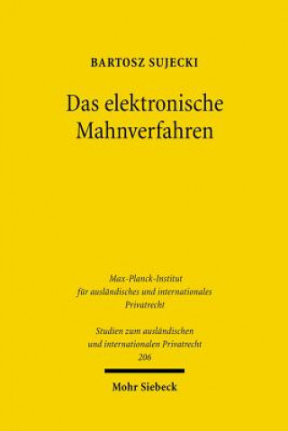 Kniha Das elektronische Mahnverfahren Bartosz Sujecki