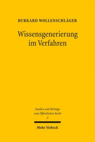 Könyv Wissensgenerierung im Verfahren Burkard Wollenschläger