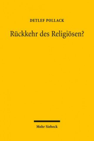 Kniha Ruckkehr des Religioesen? Detlef Pollack