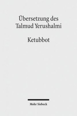 Kniha UEbersetzung des Talmud Yerushalmi Martin Hengel