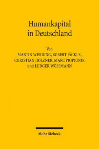Knjiga Humankapital in Deutschland Martin Werding