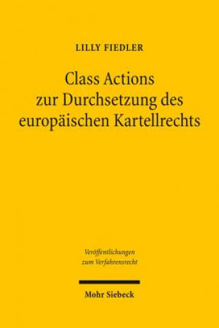 Könyv Class Actions zur Durchsetzung des europaischen Kartellrechts Lilly Fiedler