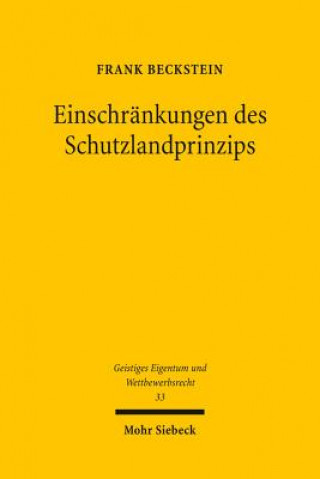 Книга Einschrankungen des Schutzlandprinzips Frank Beckstein