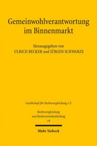 Książka Gemeinwohlverantwortung im Binnenmarkt Ulrich Becker