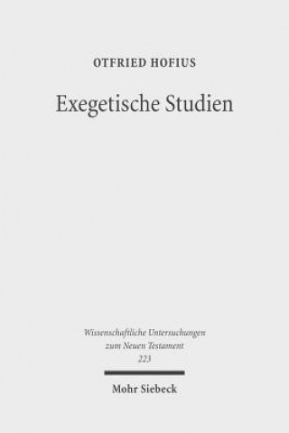 Kniha Exegetische Studien Otfried Hofius