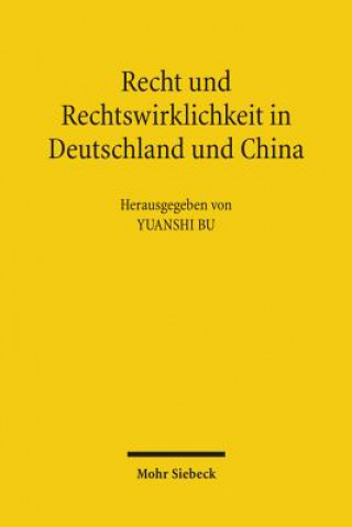 Knjiga Recht und Rechtswirklichkeit in Deutschland und China Yuanshi Bu