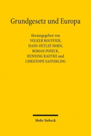 Kniha Grundgesetz und Europa Volker Bouffier