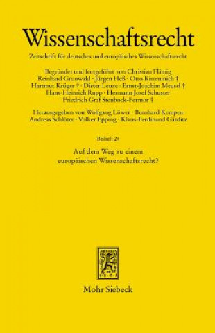 Książka Auf dem Weg zu einem europaischen Wissenschaftsrecht? Alfred Funk