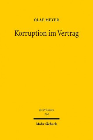 Kniha Korruption im Vertrag Olaf Meyer