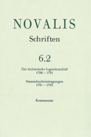 Kniha Der dichterische Jugendnachlaß (1788 - 1791) und Stammbucheintragungen (1791 - 1793 Hans-Joachim Mähl