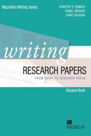Könyv Writing Research Papers. Student's Book Dorothy Zemach