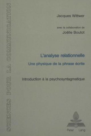 Könyv L'analyse relationnelle Jacques Wittwer