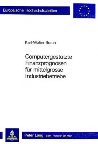 Livre Computergestuetzte Finanzprognosen fuer mittelgrosse Industriebetriebe Karl-Walter Braun