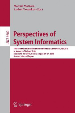 Книга Perspectives of System Informatics Manuel Mazzara