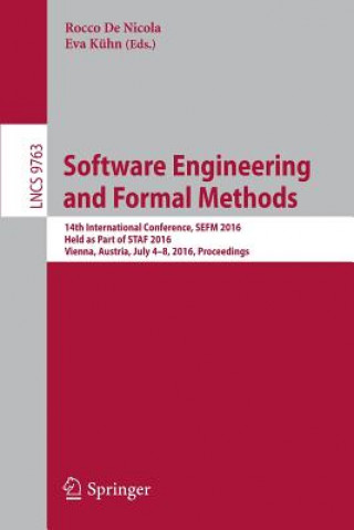 Knjiga Software Engineering and Formal Methods Rocco de Nicola