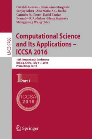 Kniha Computational Science and Its Applications - ICCSA 2016 Osvaldo Gervasi