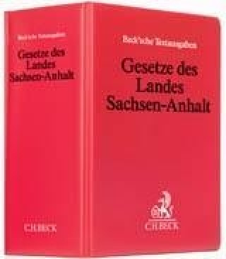 Carte Gesetze des Landes Sachsen-Anhalt (ohne Fortsetzungsnotierung). Inkl. 79. Ergänzungslieferung Hans-Jochen Knöll