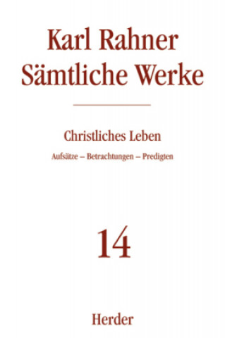 Kniha Christliches Leben Karl Rahner