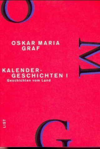 Kniha Werkausgabe XI/2. Kalender-Geschichten I Oskar Maria Graf