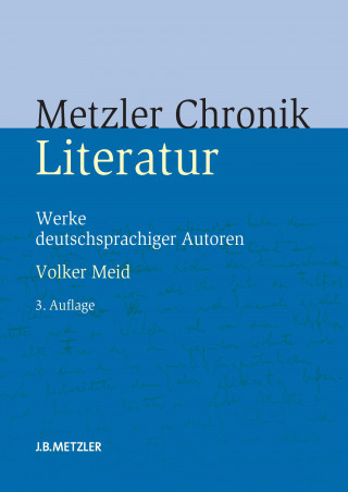 Kniha Metzler Literatur Chronik Volker Meid
