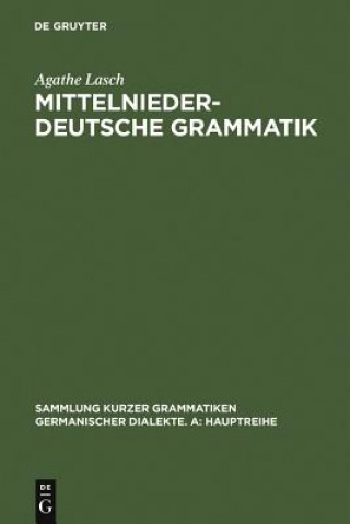Carte Mittelniederdeutsche Grammatik Agathe Lasch