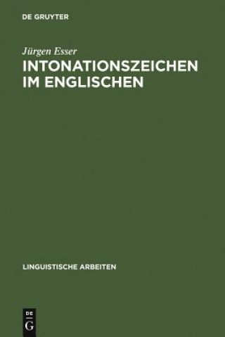 Książka Intonationszeichen im Englischen Jürgen Esser