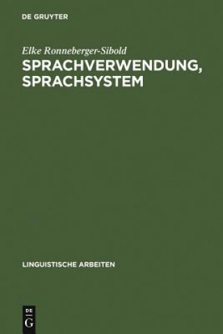 Könyv Sprachverwendung, Sprachsystem Elke Ronneberger-Sibold