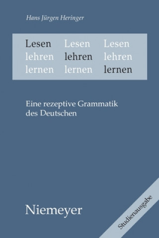 Kniha Lesen Lehren Lernen Hans Jürgen Heringer