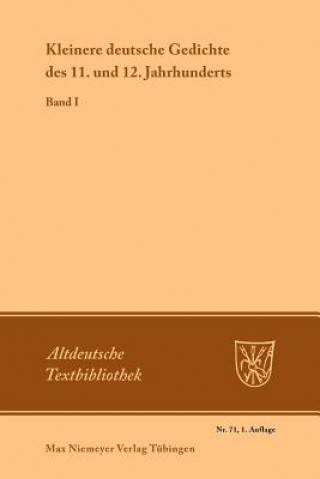 Knjiga Kleinere deutsche Gedichte des 11. und 12. Jahrhunderts Albert Waag